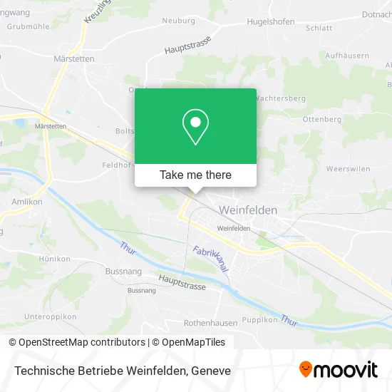 Technische Betriebe Weinfelden map