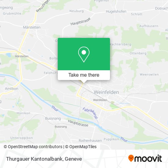 Thurgauer Kantonalbank map