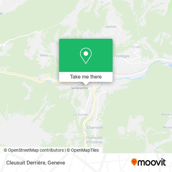 Cleusuit Derrière map