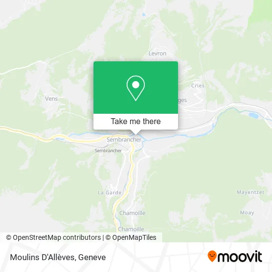 Moulins D'Allèves map