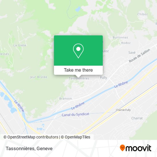 Tassonnières map