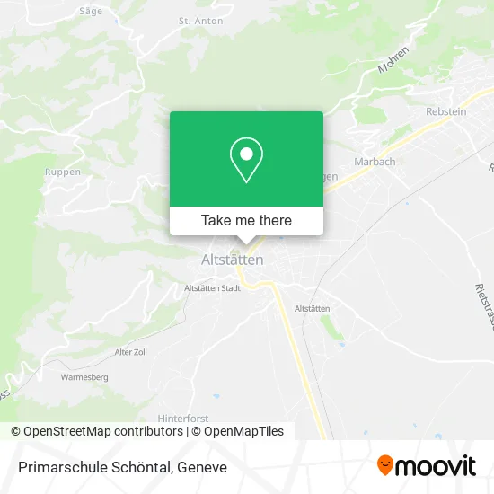 Primarschule Schöntal map