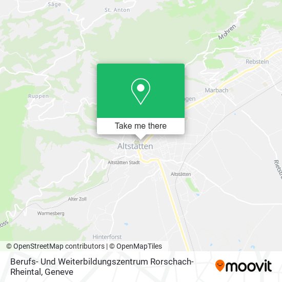Berufs- Und Weiterbildungszentrum Rorschach-Rheintal map