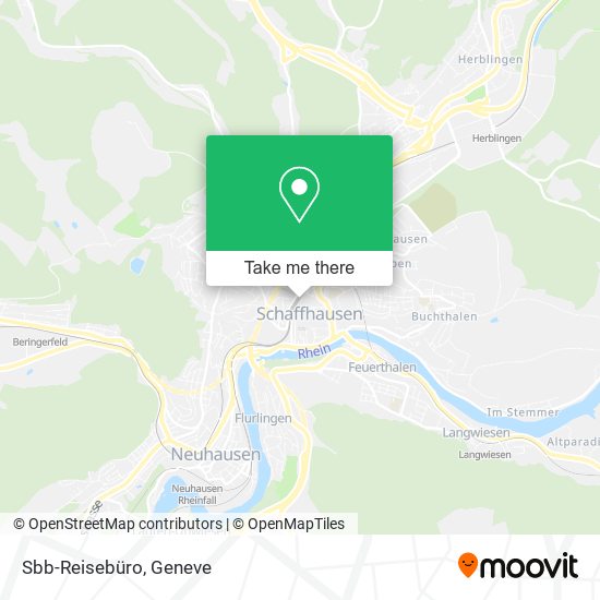 Sbb-Reisebüro map
