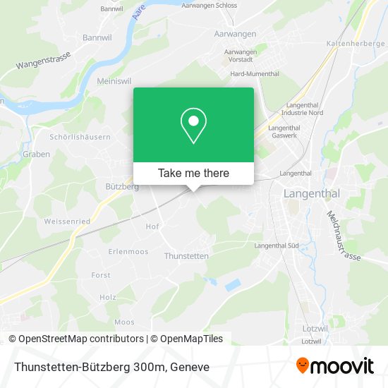 Thunstetten-Bützberg 300m map
