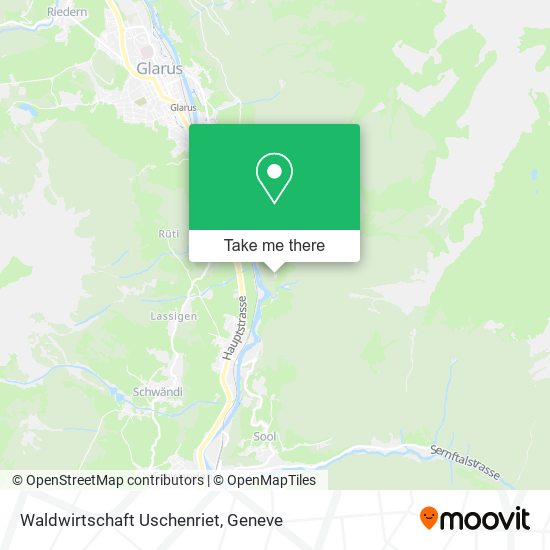 Waldwirtschaft Uschenriet map