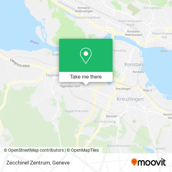 Zecchinel Zentrum map
