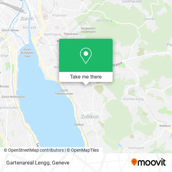 Gartenareal Lengg map