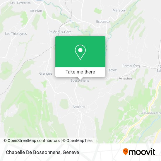 Chapelle De Bossonnens map