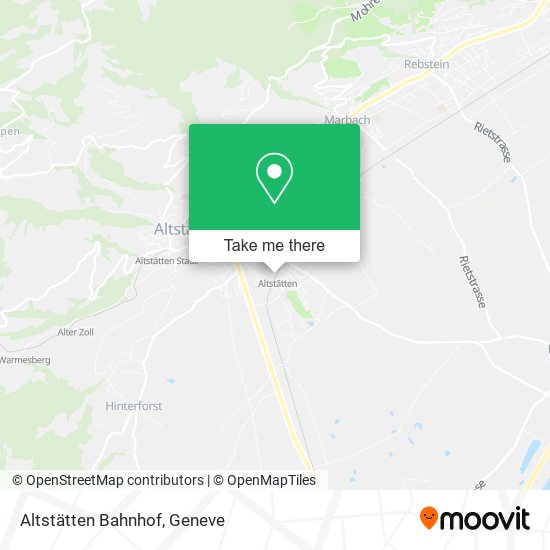 Altstätten Bahnhof map