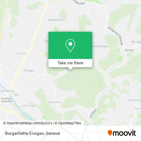 Burgerhütte Ersigen map