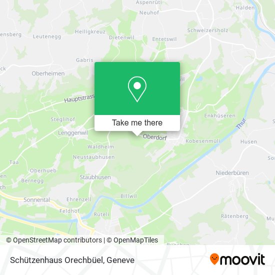 Schützenhaus Orechbüel map