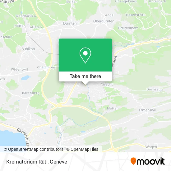 Krematorium Rüti map