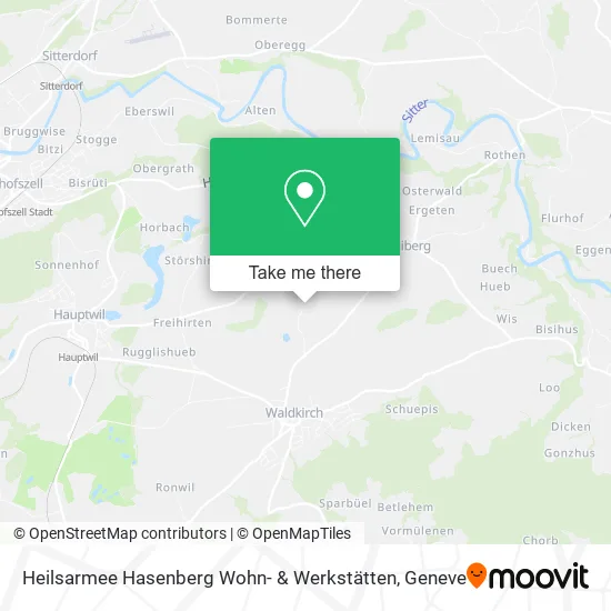 Heilsarmee Hasenberg Wohn- & Werkstätten map