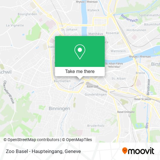 Zoo Basel - Haupteingang map