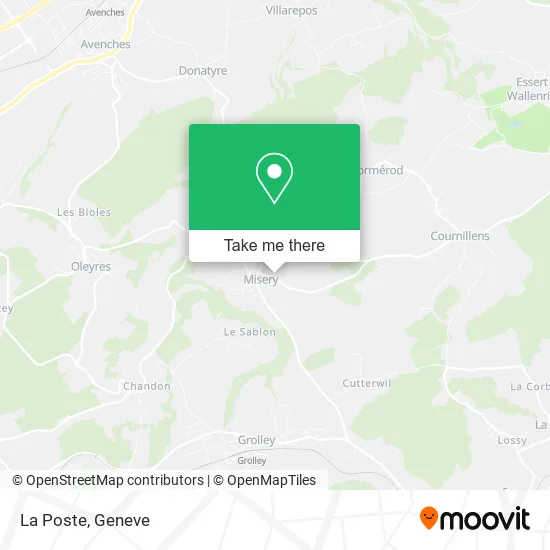 La Poste map
