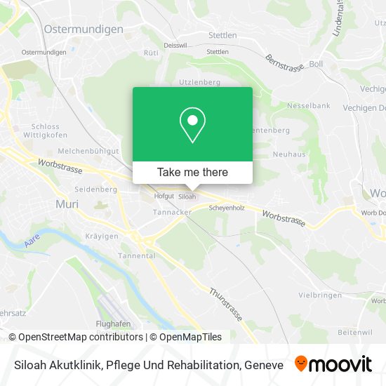 Siloah Akutklinik, Pflege Und Rehabilitation map