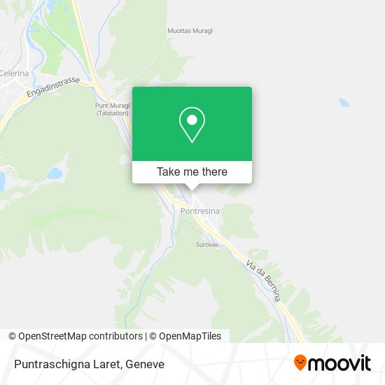 Puntraschigna Laret map