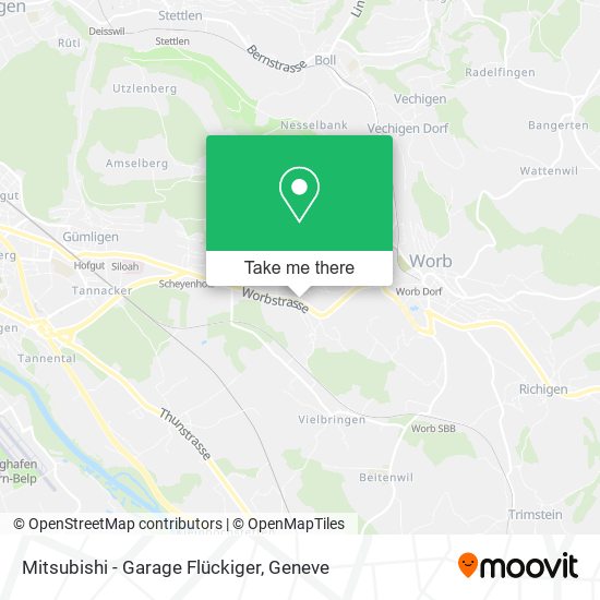 Mitsubishi - Garage Flückiger map