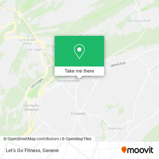 Let's Go Fitness map