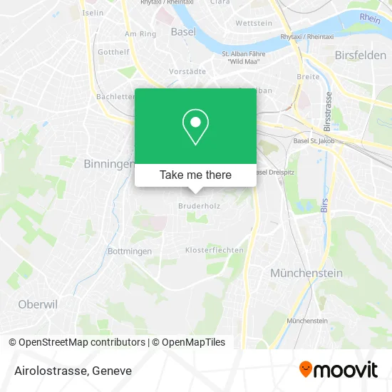Airolostrasse map
