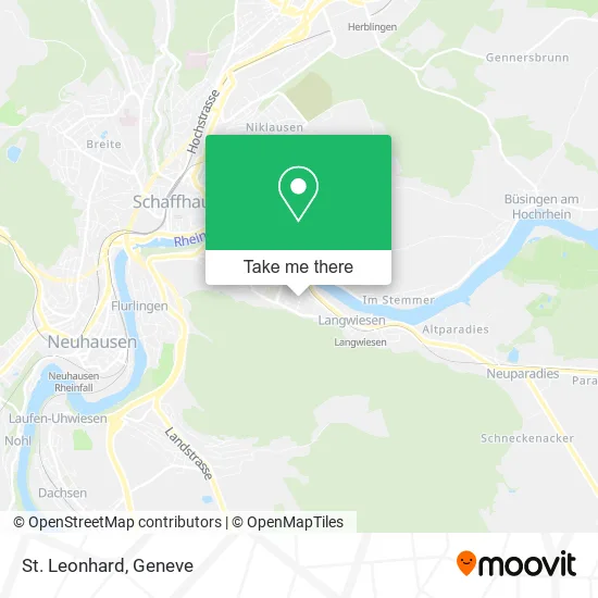 St. Leonhard map