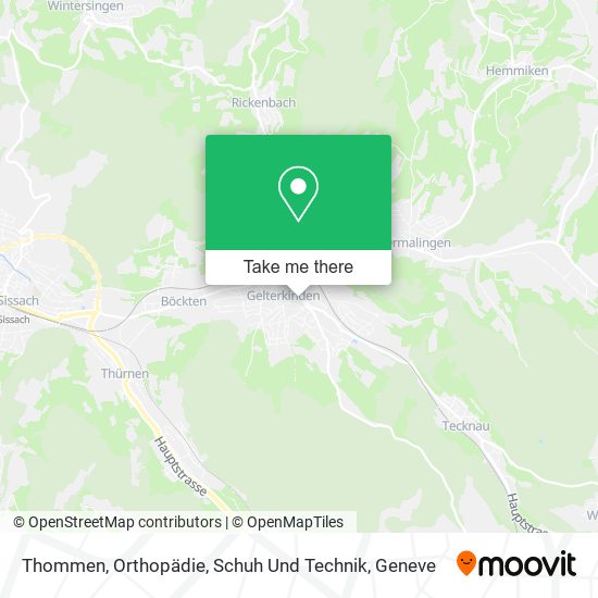 Thommen, Orthopädie, Schuh Und Technik map