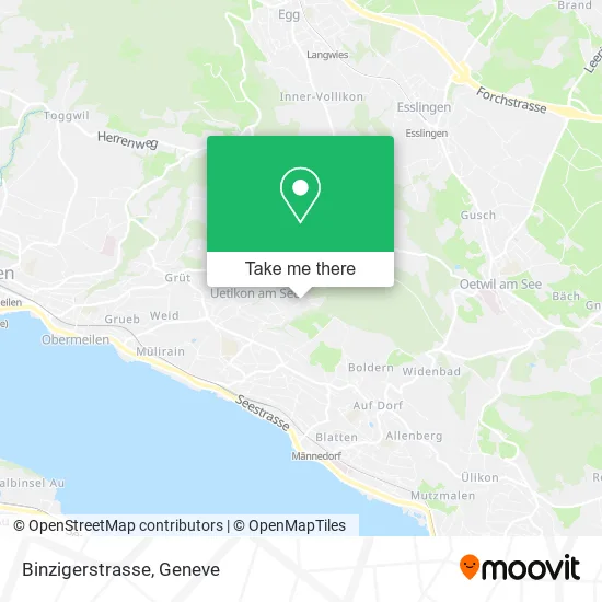 Binzigerstrasse map