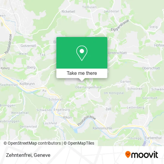 Zehntenfrei map