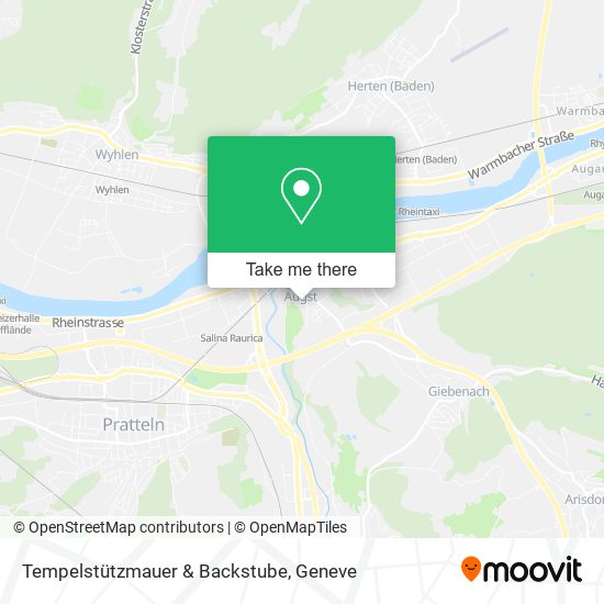 Tempelstützmauer & Backstube map