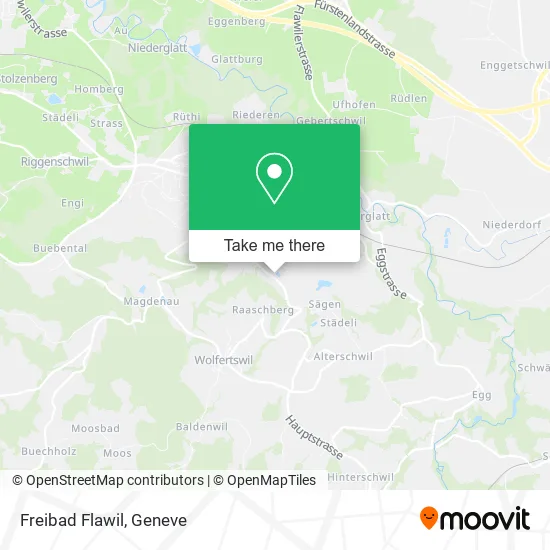 Freibad Flawil map