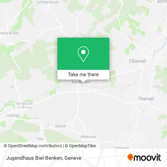 Jugendhaus Biel-Benken map