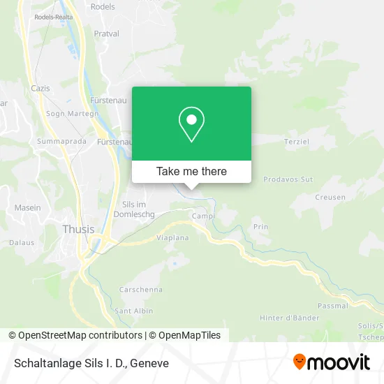 Schaltanlage Sils I. D. map