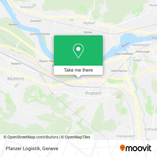 Planzer Logistik map