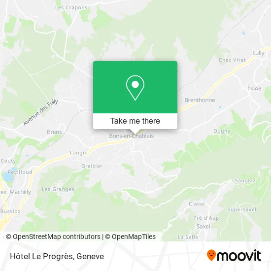 Hôtel Le Progrès map