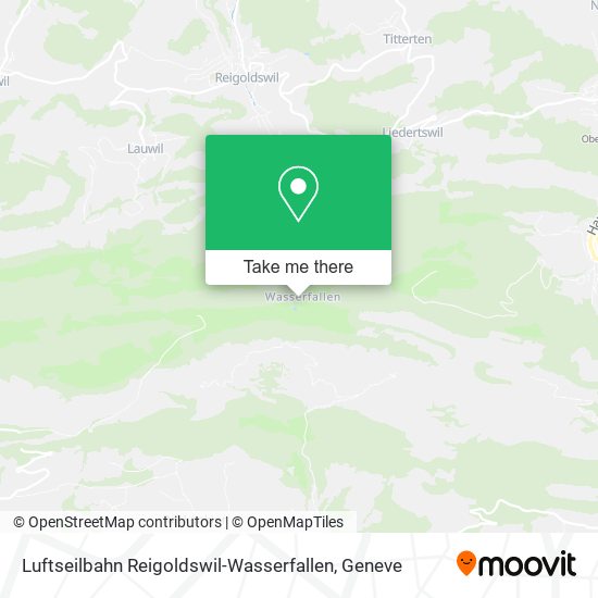 Luftseilbahn Reigoldswil-Wasserfallen map