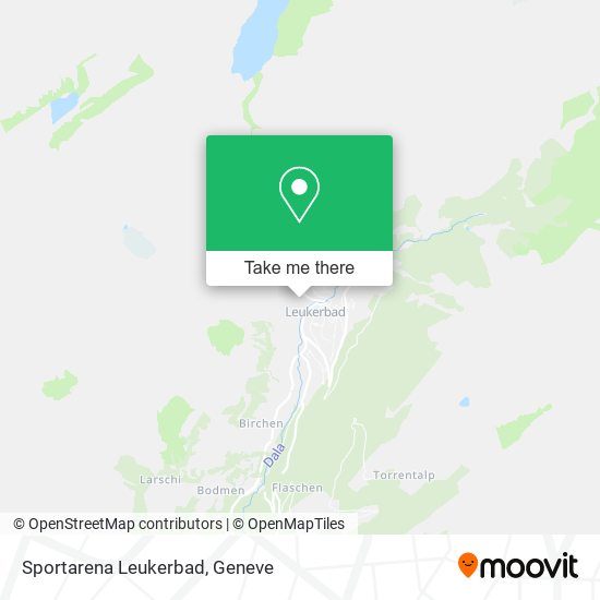 Sportarena Leukerbad map