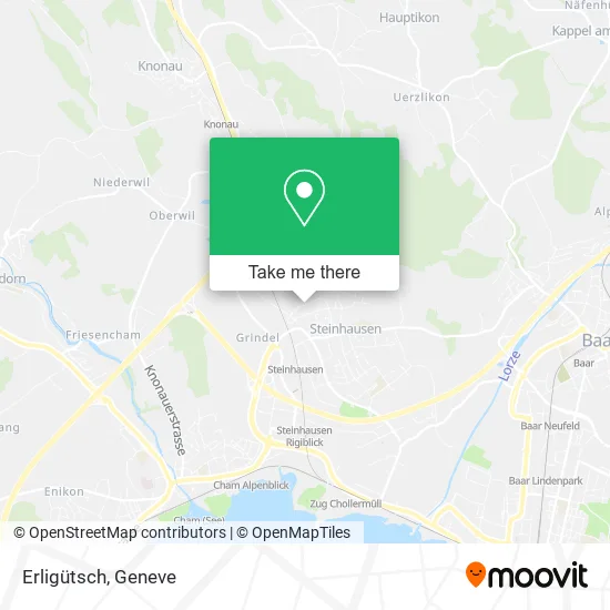Erligütsch map