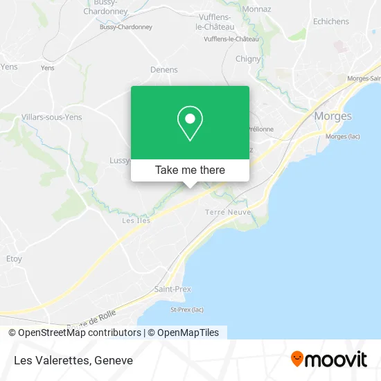 Les Valerettes map