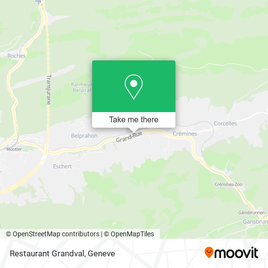 Restaurant Grandval map