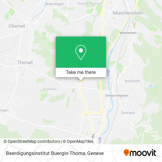 Beerdigungsinstitut Buergin-Thoma map