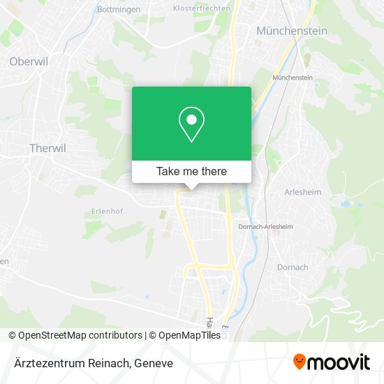 Ärztezentrum Reinach map