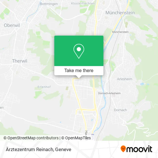 Ärztezentrum Reinach map