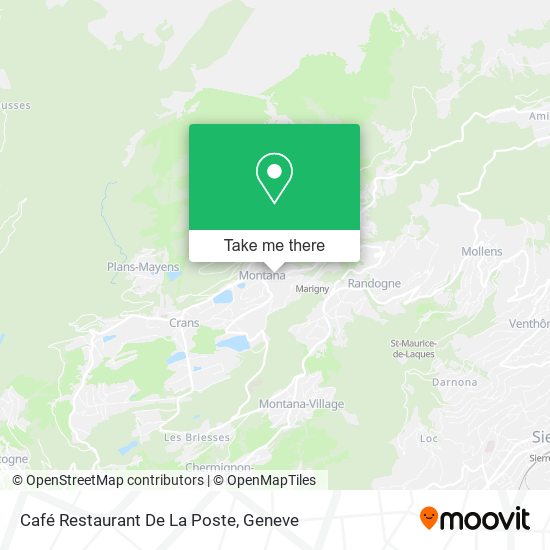 Café Restaurant De La Poste map