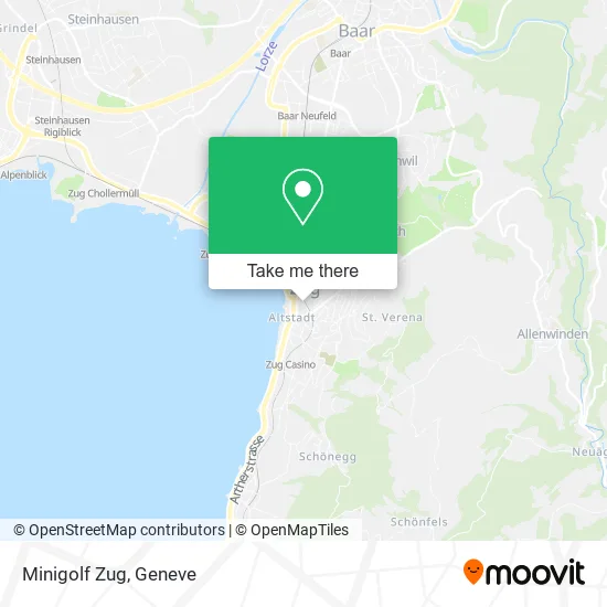 Minigolf Zug map