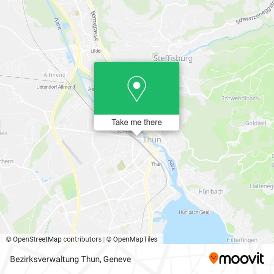 Bezirksverwaltung Thun map