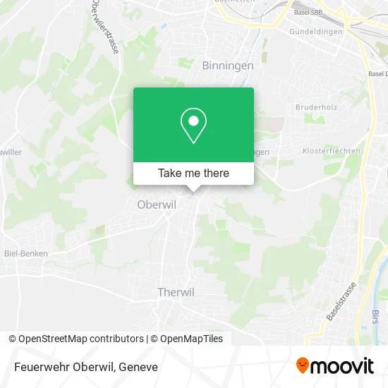 Feuerwehr Oberwil map