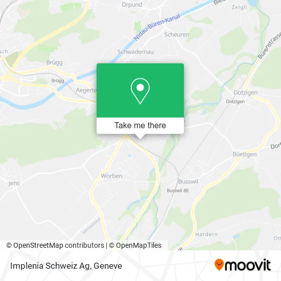 Implenia Schweiz Ag map