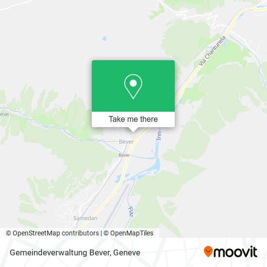 Gemeindeverwaltung Bever map