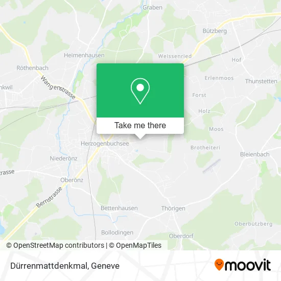 Dürrenmattdenkmal map